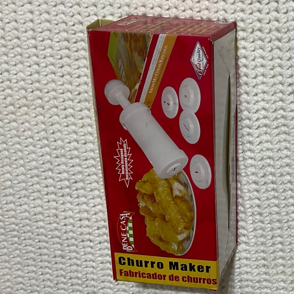 Vintage NEW Churro Maker Churrera by Bene Casa 7 different shapes attachments